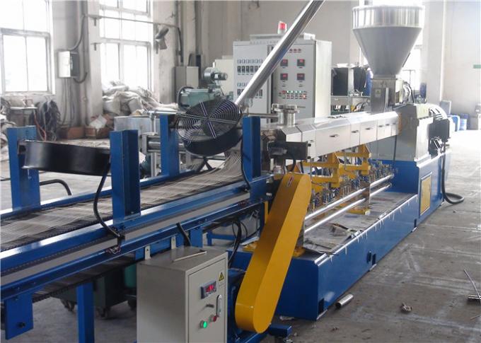 machine de boudineuse à vis du jumeau 90kw pour la fabrication biodégradable de granules de PLA de fécule de pommes de terre