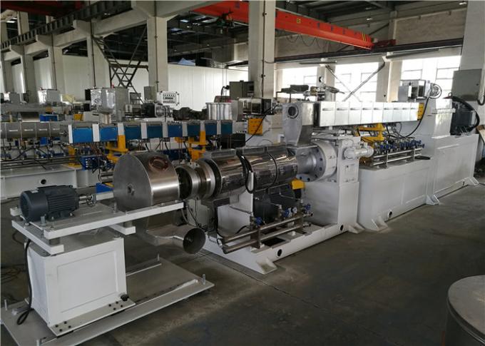 Machine en plastique horizontale à deux étages de pelletisation pour le matériel ZL75-180 de câble de PVC